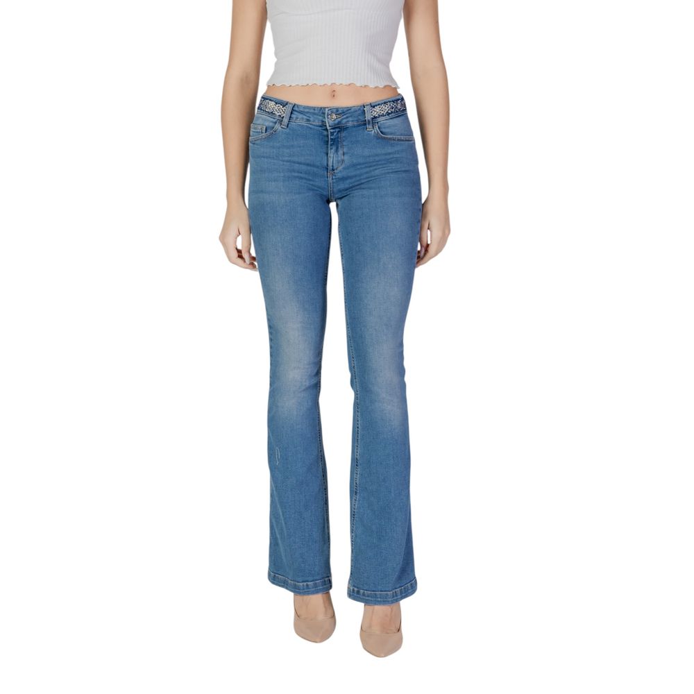 Liu Jo Light Blue Cotton Bootcut Jeans