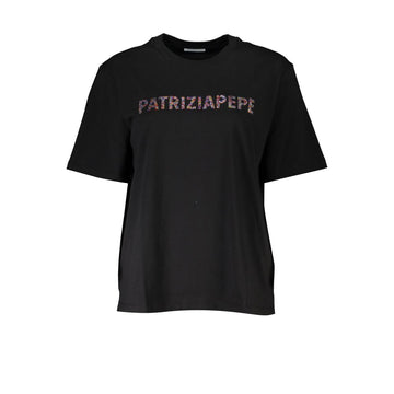 Patrizia Pepe Black Cotton Women T-Shirt