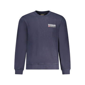 Napapijri Blue Cotton Men Sweater