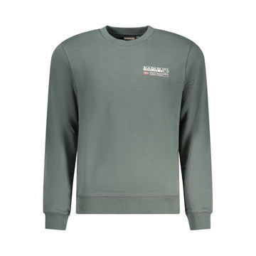 Napapijri Verde Cotton Men Sweatshirt