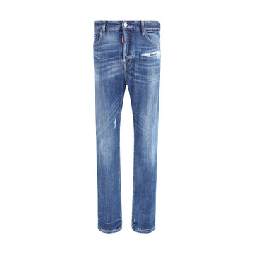 Dsquared² Blue Cotton Skinny Jeans