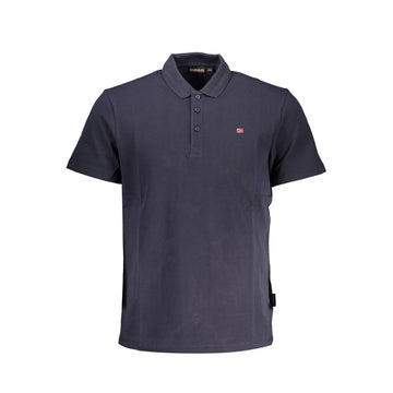 Napapijri Blue Cotton Men Polo Shirt