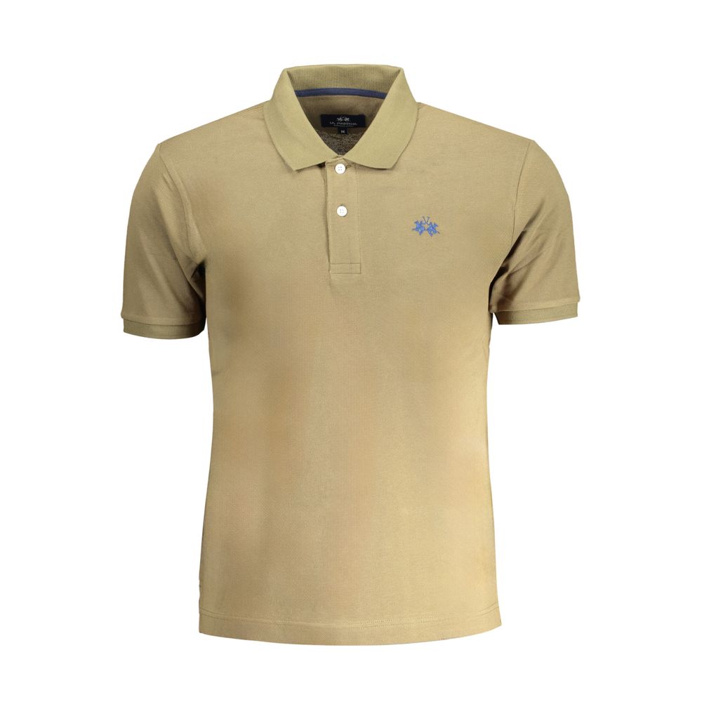 La Martina Verde Cotton Men Polo-Shirt