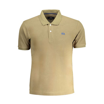 La Martina Verde Cotton Men Polo-Shirt