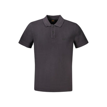 Hugo Boss Black Cotton Men Polo