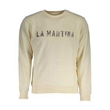 La Martina Bianco Cotton Mens Sweatshirt
