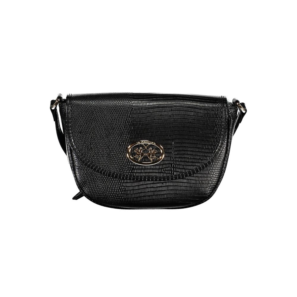 La Martina Black Polyethylene Shoulder Bag