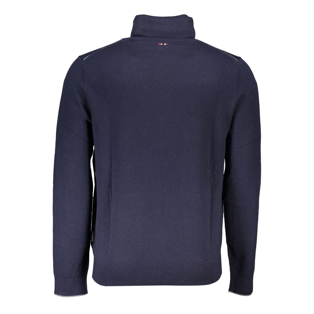 Napapijri Blue Fabric Turtleneck