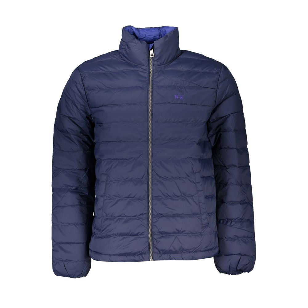 La Martina Blue Polyamide Full-Length Jacket