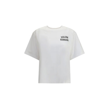 Dolce & Gabbana White Cotton T-Shirt
