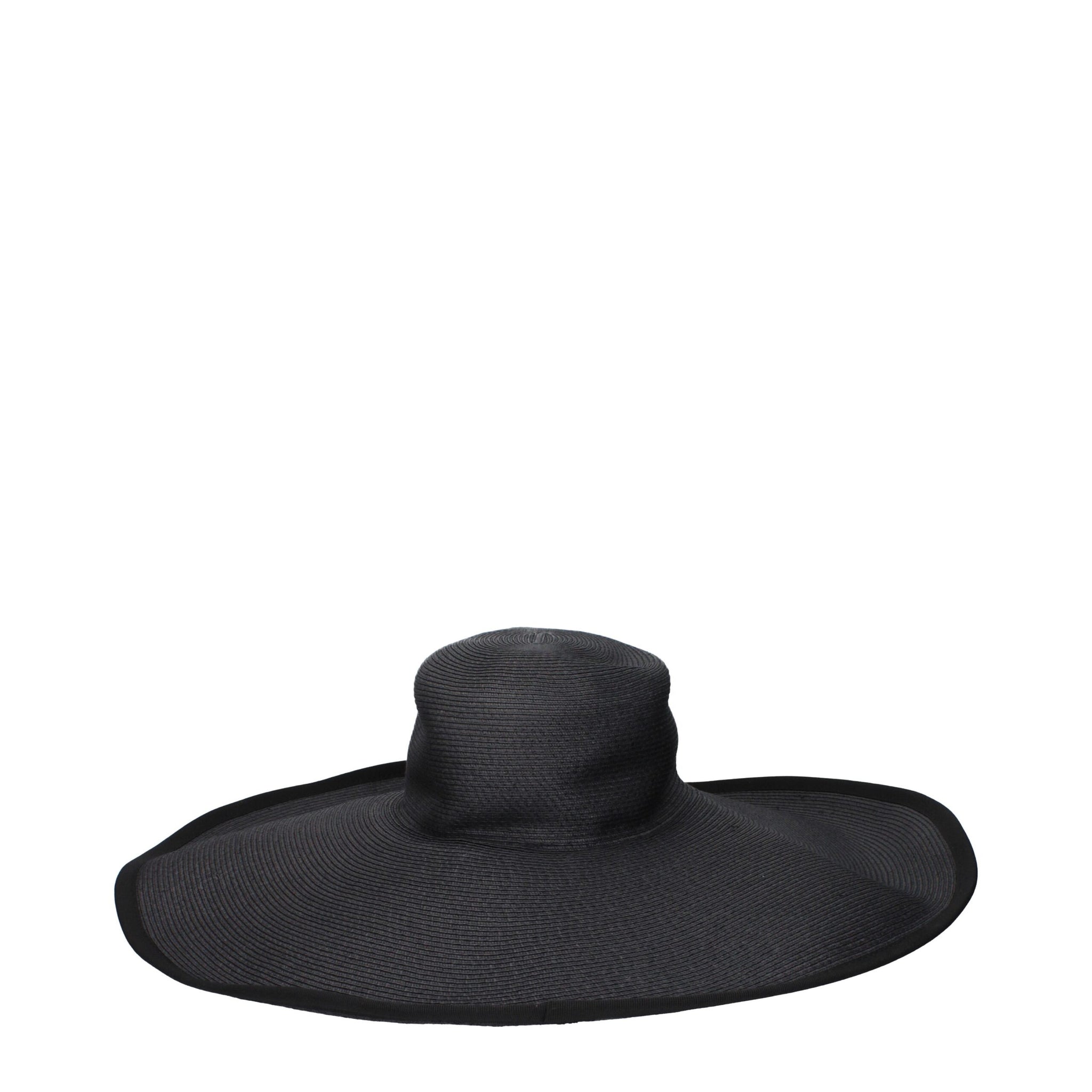 Max Mara Black Paper Sunhat