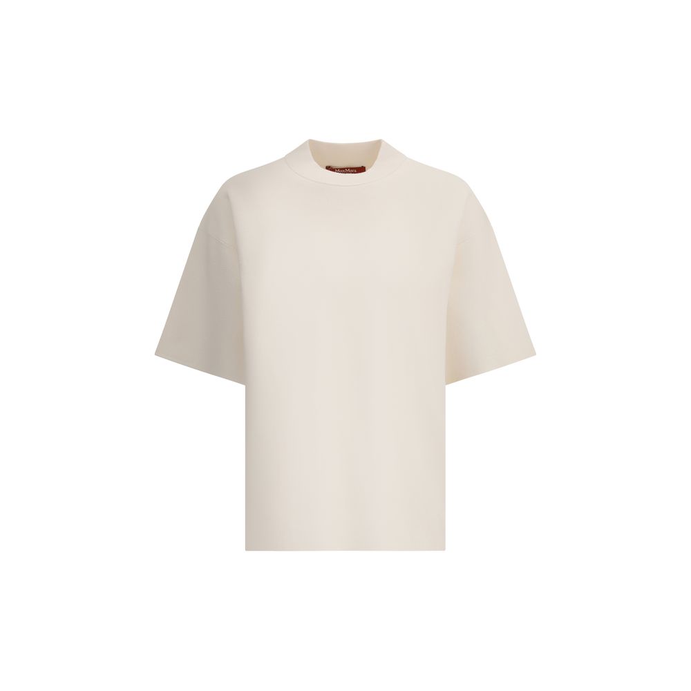 Max Mara White Polyester T-Shirt