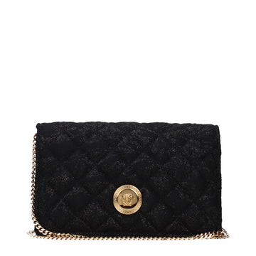 Versace Black Fabric Clutch Bag
