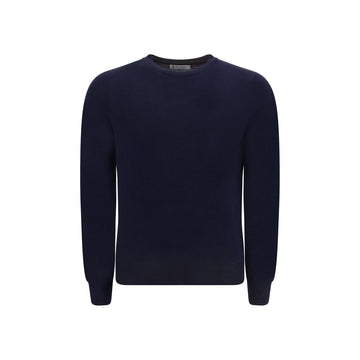 Brunello Cucinelli Blue Fleece Wool Sweatshirt