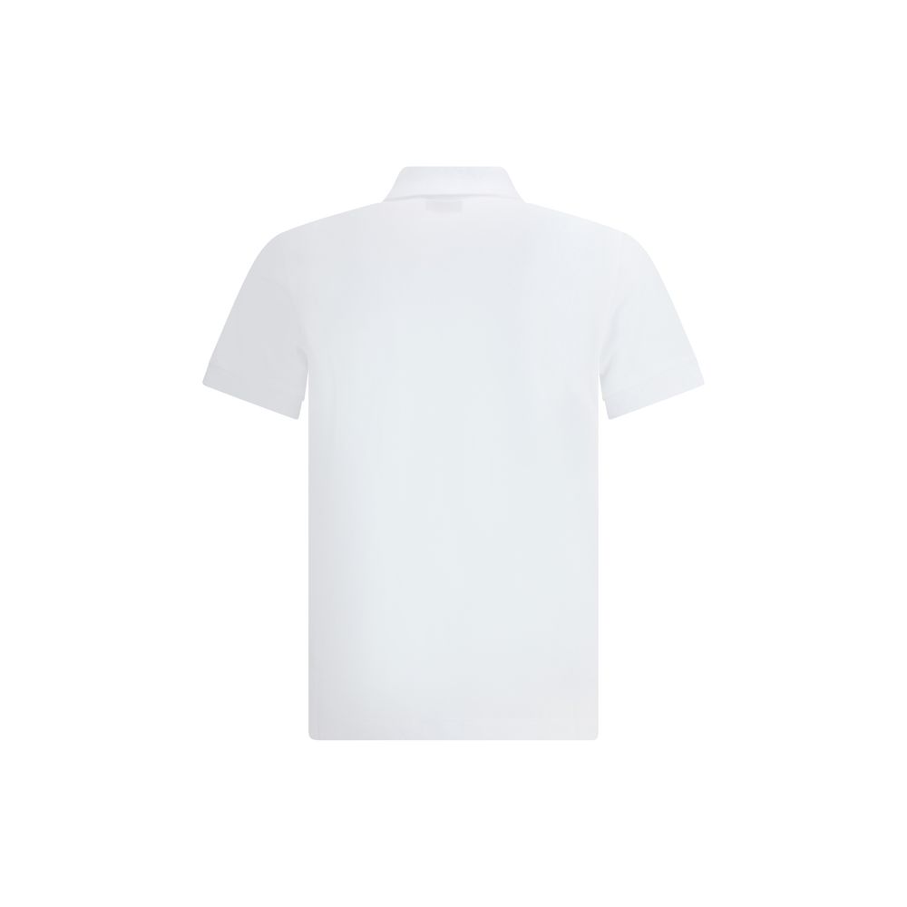 Fendi White Cotton Polo Shirt